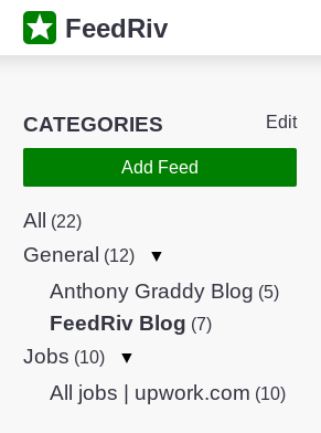 Categories Screenshot
